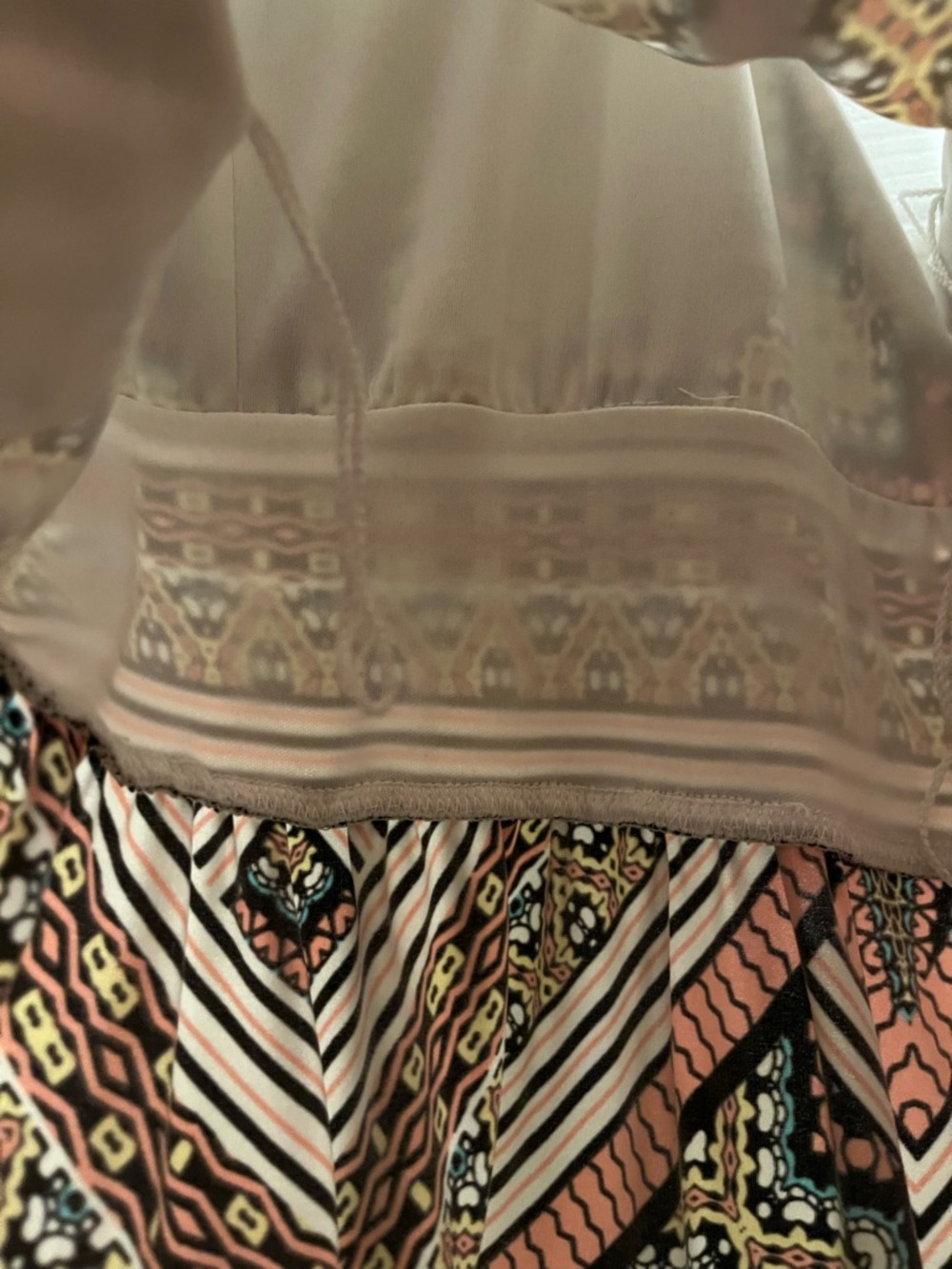 London Times Sleeveless Geo Print Maxi Dress in Navy & Pink (Women’s Size 14) - Picture 7 of 7